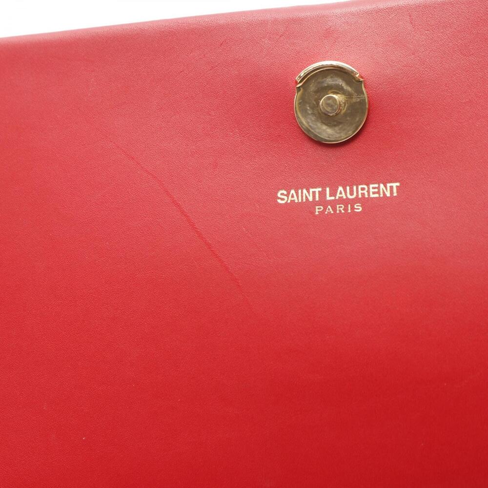 Saint Laurent Paris Kate Monogram Shoulder Bag Leather Red - Picture 5 of 8